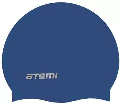 Реальное фото Шапочка для плавания Atemi SC102 силикон син. от магазина СпортСЕ