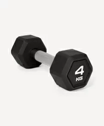 Гантель гексагональная обрезиненная 4 кг StarFit DB-301Pro черный ЦБ-00003798