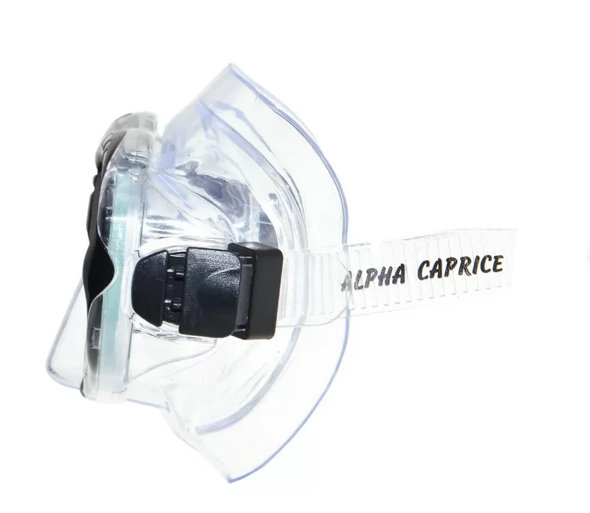 Реальное фото Маска для плавания Alpha Caprice М-1396 ПВХ черный от магазина СпортСЕ