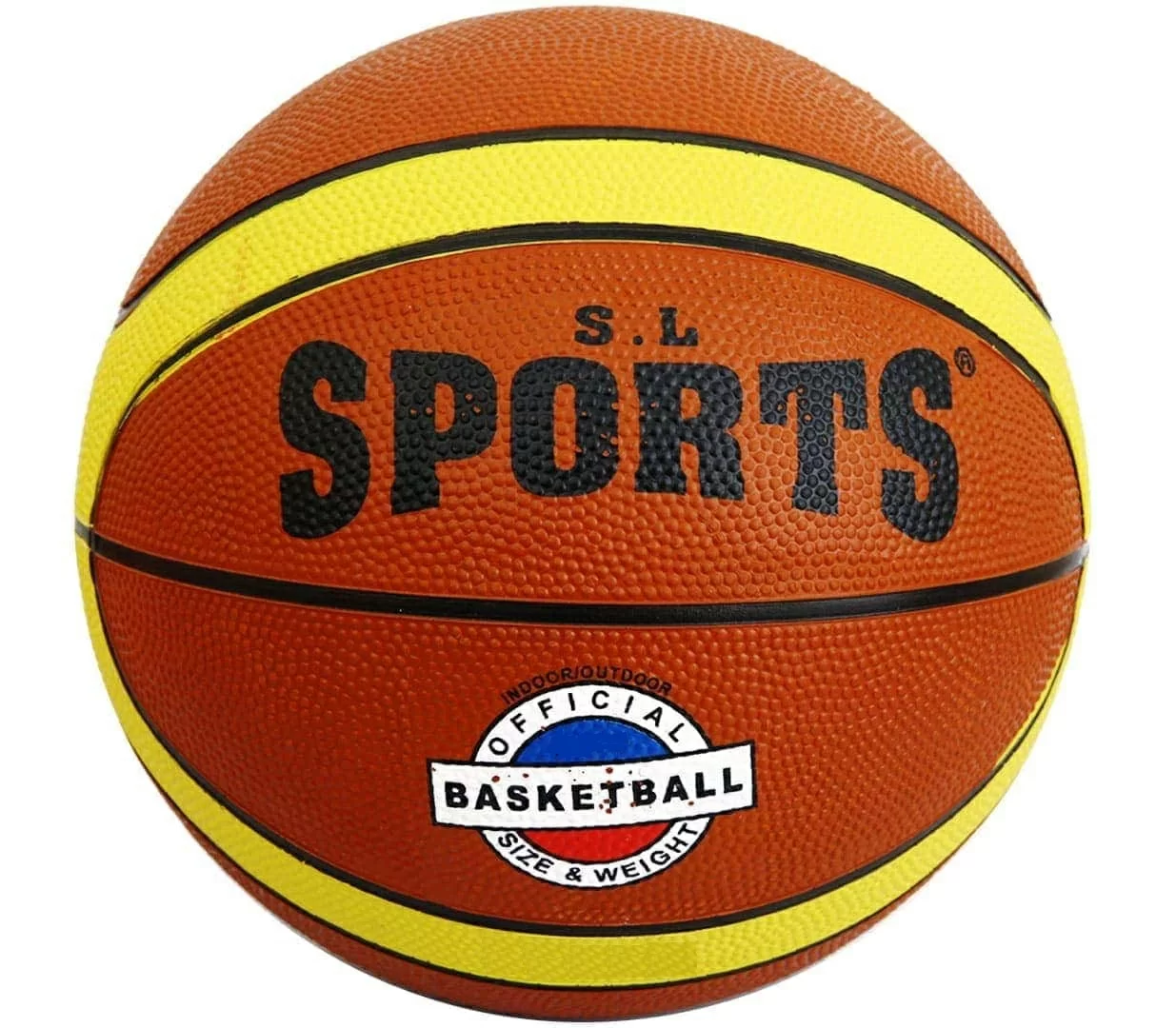 Реальное фото Мяч баскетбольный B32222 №5 с принтом 10020560 от магазина СпортСЕ