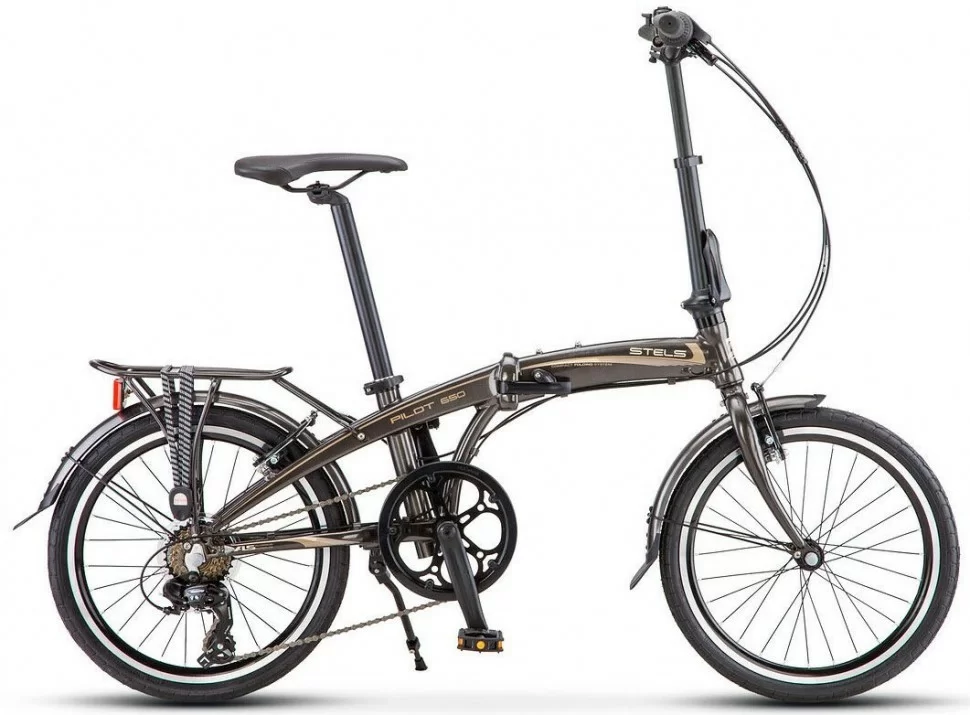Реальное фото Велосипед Stels Pilot-650 20" (2021) коричневый V010 от магазина СпортСЕ