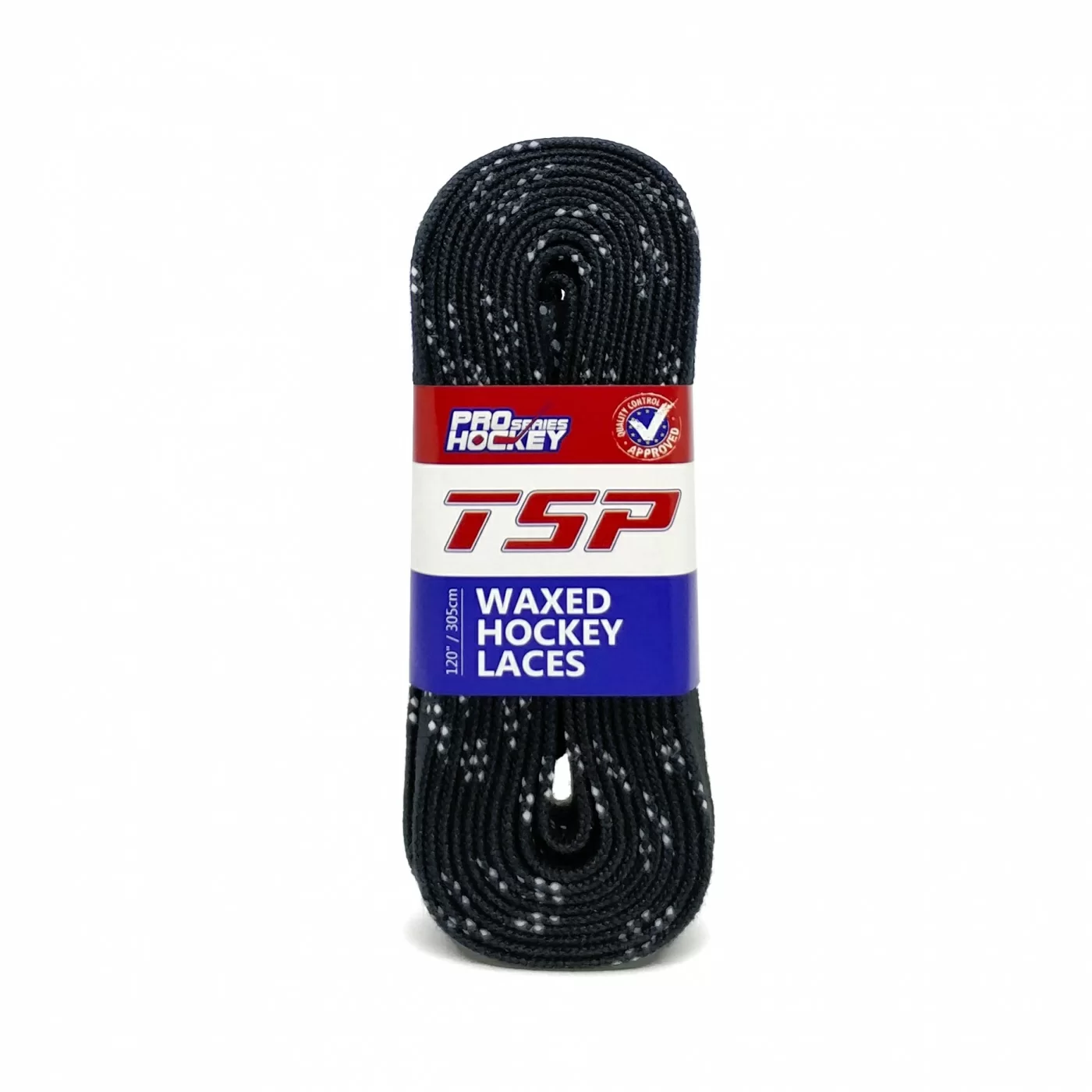 Реальное фото Шнурки хоккейные 274см с пропиткой TSP Hockey Laces Waxed black 2137 от магазина СпортСЕ