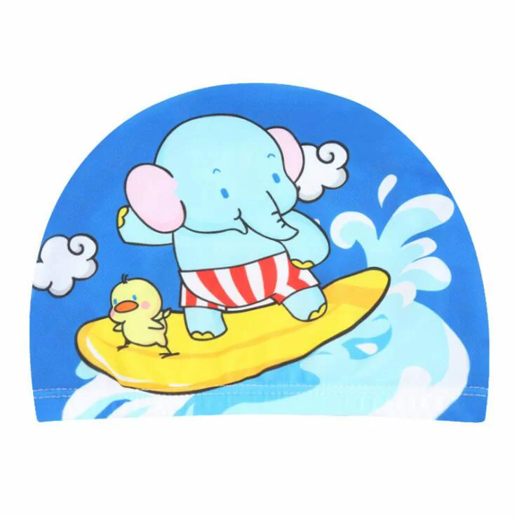 Реальное фото Шапочка для плавания E38889-10 детская текстиль Слоненок 10020781 от магазина СпортСЕ