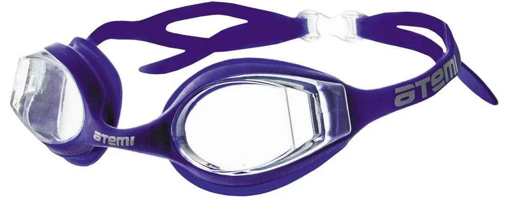Реальное фото Очки для плавания Atemi N8401 силикон фиолетовые от магазина СпортСЕ