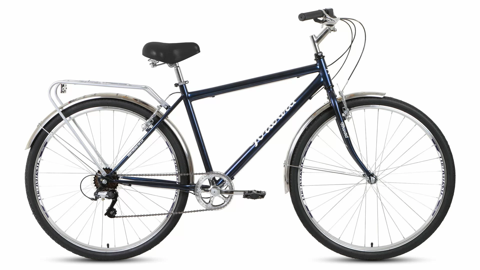 Реальное фото Велосипед Forward Dortmund 28 2.0 (2020) темно-синий/белый RBKW0RN87003 от магазина СпортСЕ