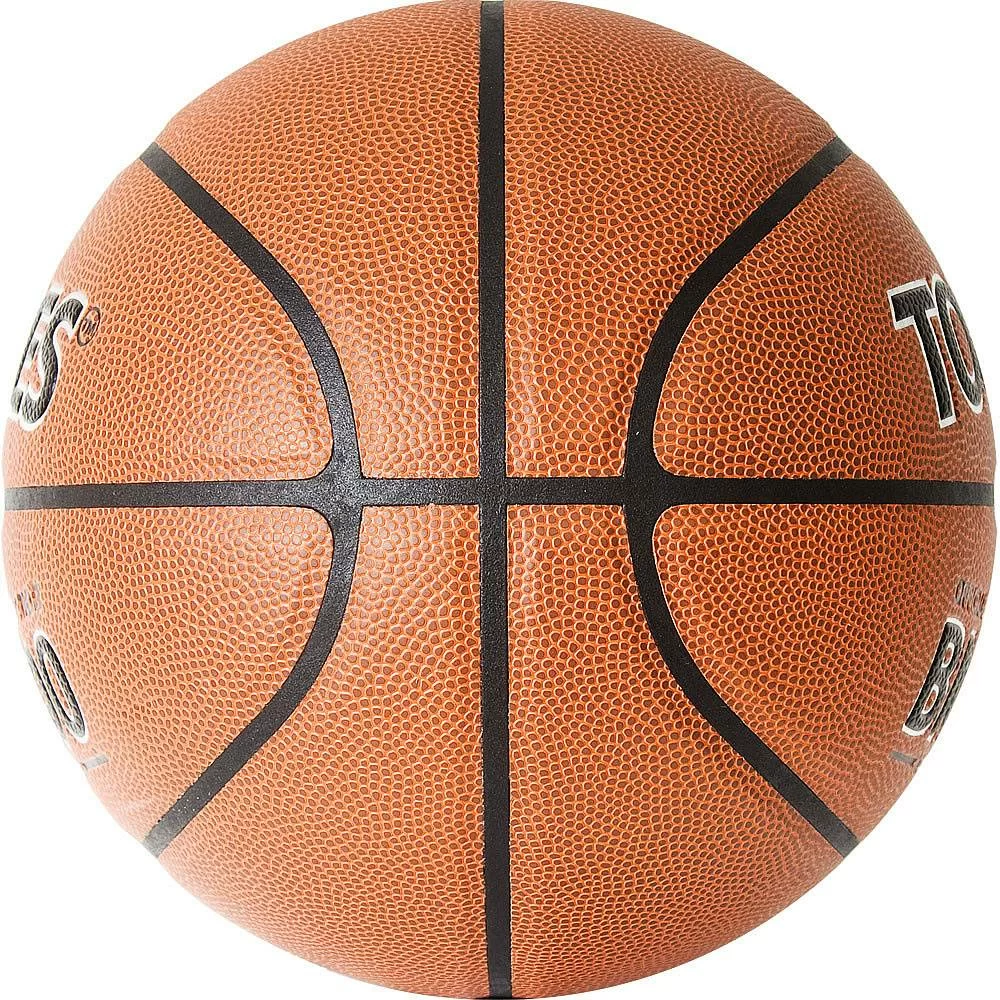Реальное фото Мяч баскетбольный Torres BM300 №7 резина темно оранж-черный B02017 от магазина СпортСЕ