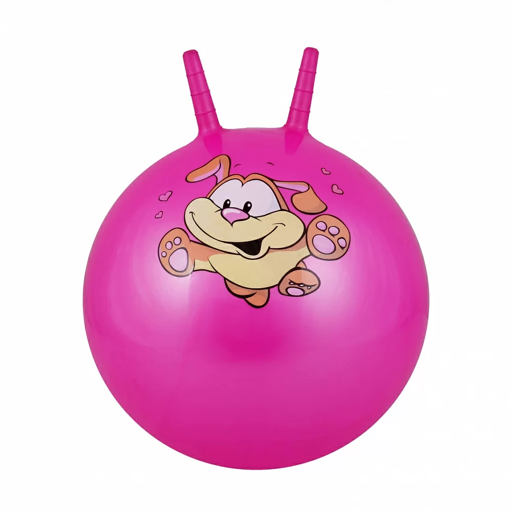 Реальное фото Мяч-попрыгун 38 см (15") Body Form с 2 ручками pink BF-CHB02 от магазина СпортСЕ