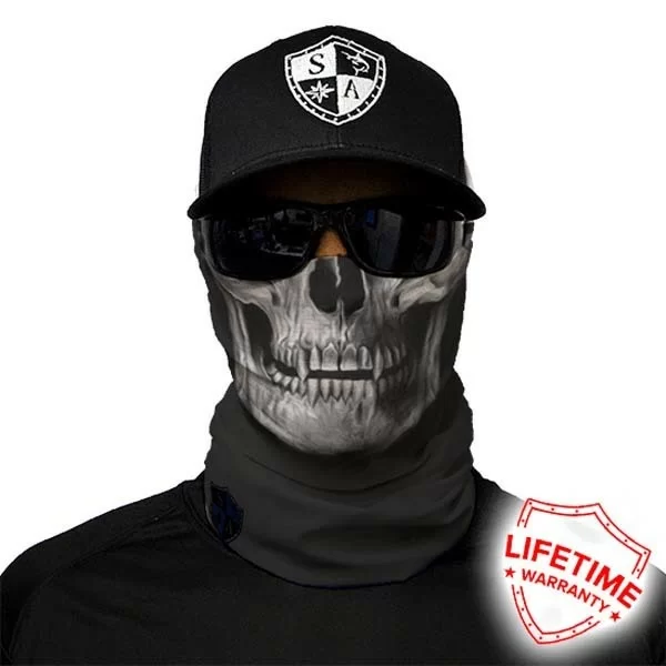 Реальное фото Шарф-маска (гейтер) SA Co. black skull SA-50215 от магазина СпортСЕ