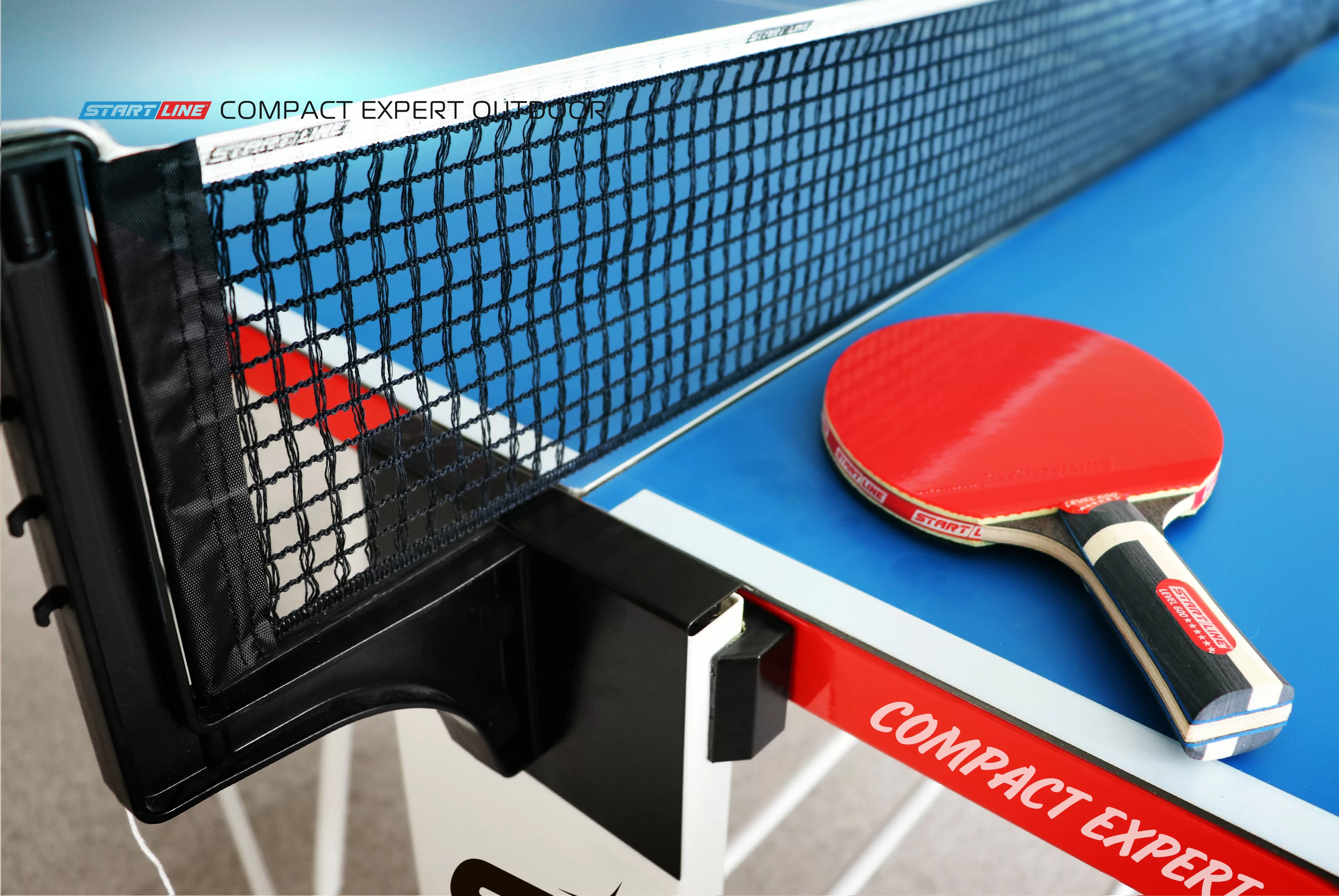 Реальное фото Теннисный стол Start Line Compact Expert Outdoor blue от магазина СпортСЕ