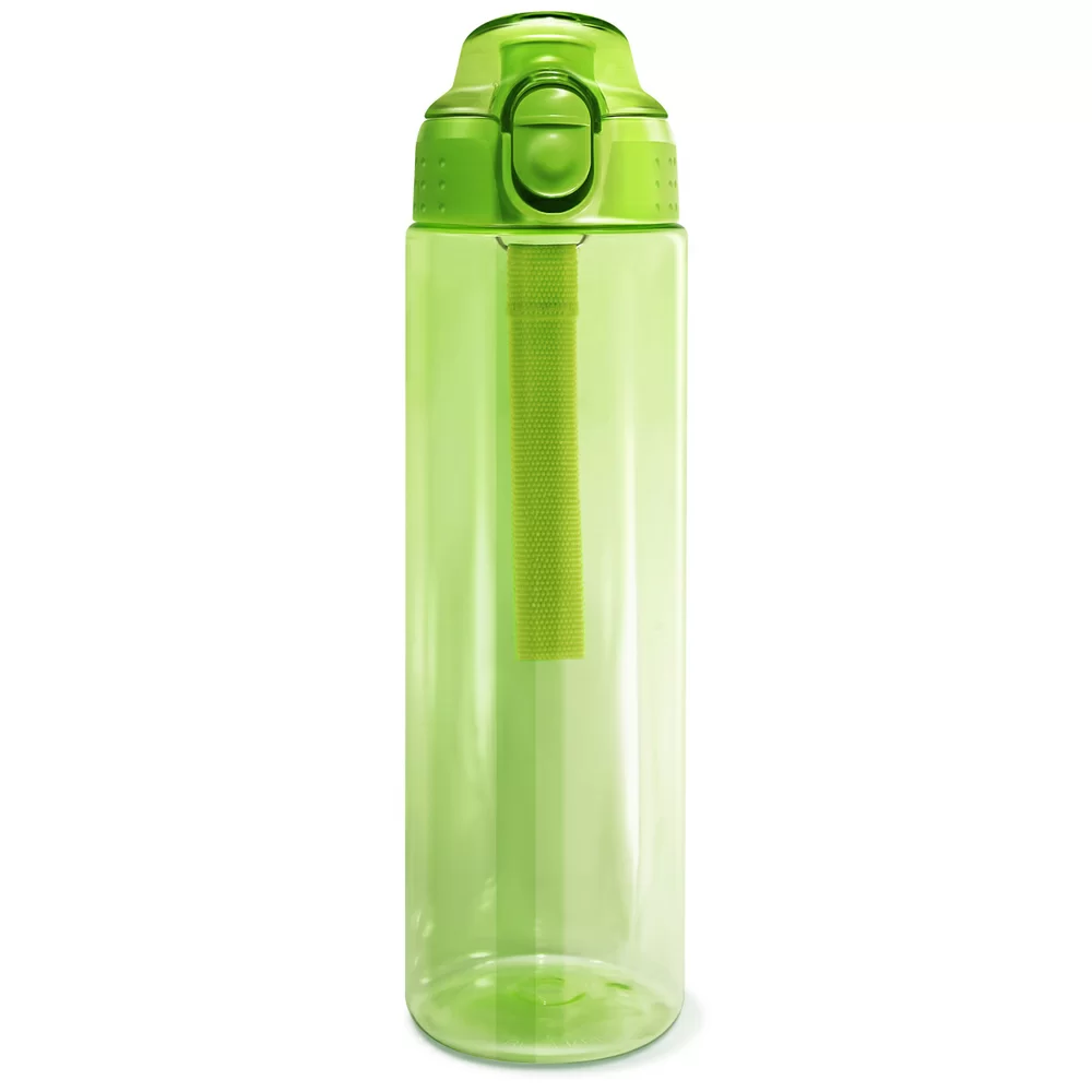 Реальное фото Бутылка для воды Be First 700 мл зеленая  SN2035-green-no от магазина СпортСЕ