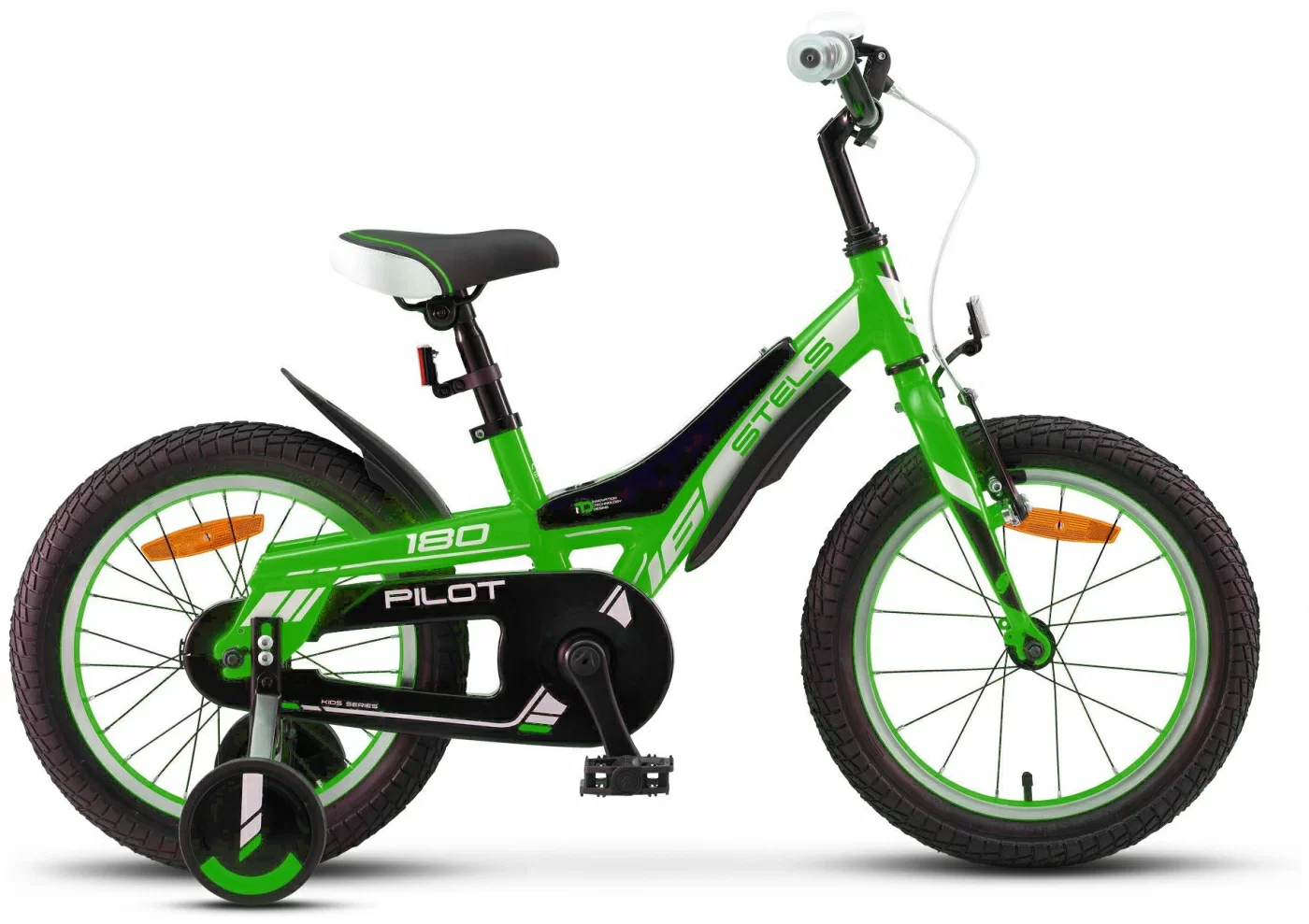 Реальное фото Велосипед Stels Pilot-180 16" (2020) зеленый V010 от магазина СпортСЕ