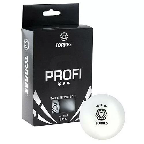 Реальное фото Мяч для настольного тенниса Torres Profi 3* 1 шт белый TT0012 от магазина СпортСЕ