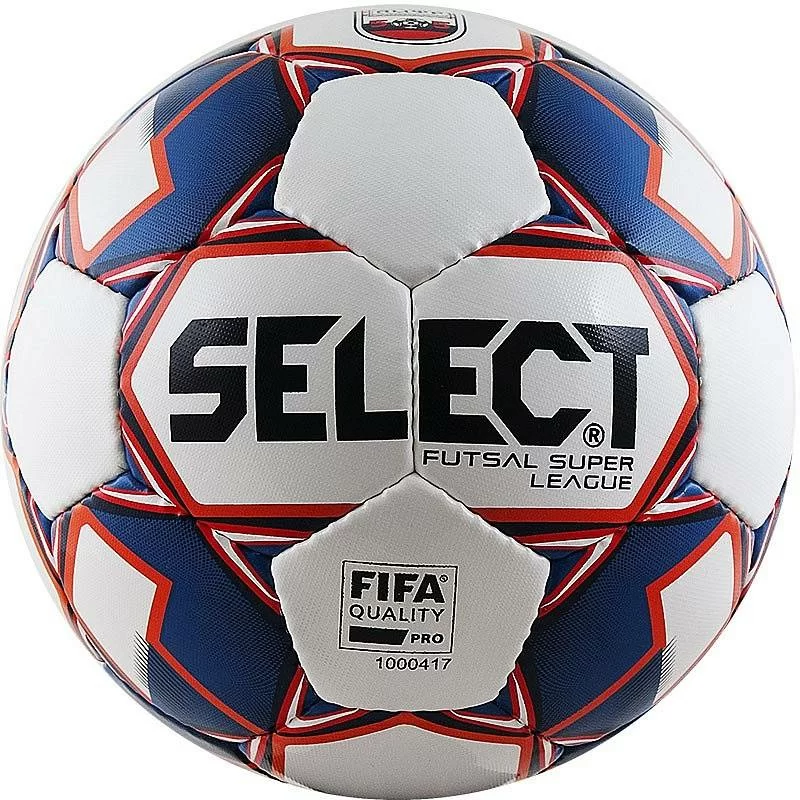 Реальное фото Мяч футзальный Select Super League АМФР №4 FIFA PRO 32п. бел-син-кр 850718-172 от магазина СпортСЕ