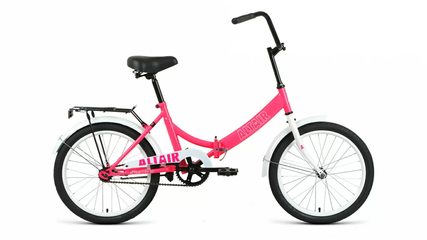 Реальное фото Велосипед Altair City 20 скл (2022) розовый/белый RBK22AL20005 от магазина СпортСЕ