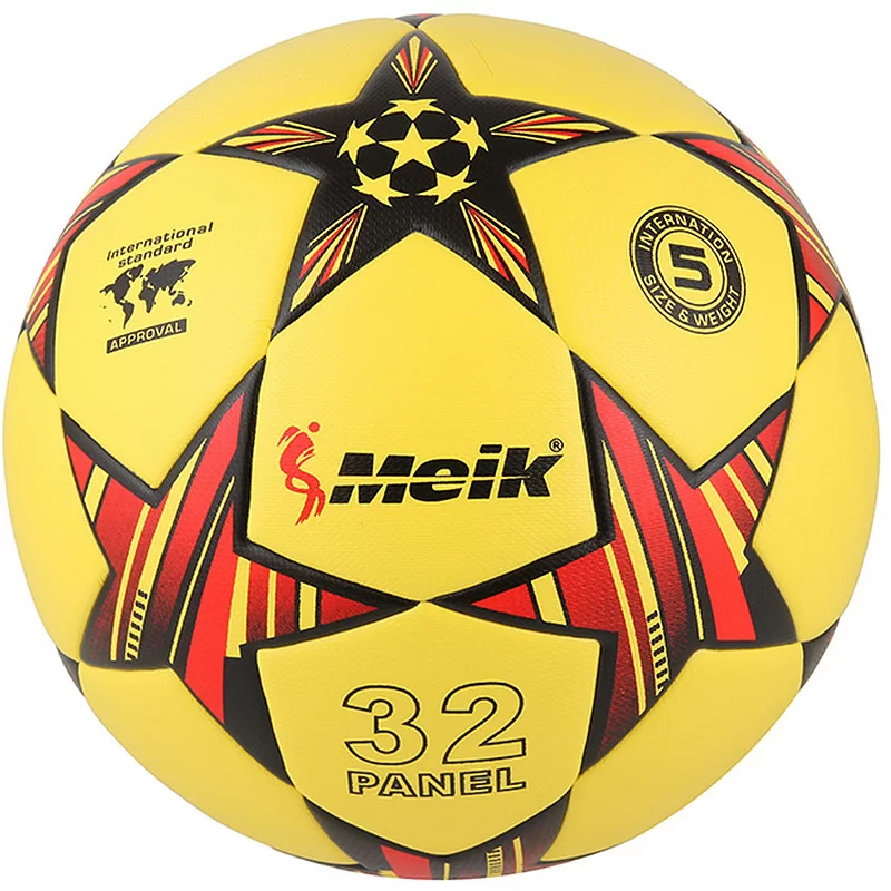 Реальное фото Мяч футбольный Meik-098 R18027-5 4-слоя TPU+PVC 3.2, 400 гр 10016638 от магазина СпортСЕ