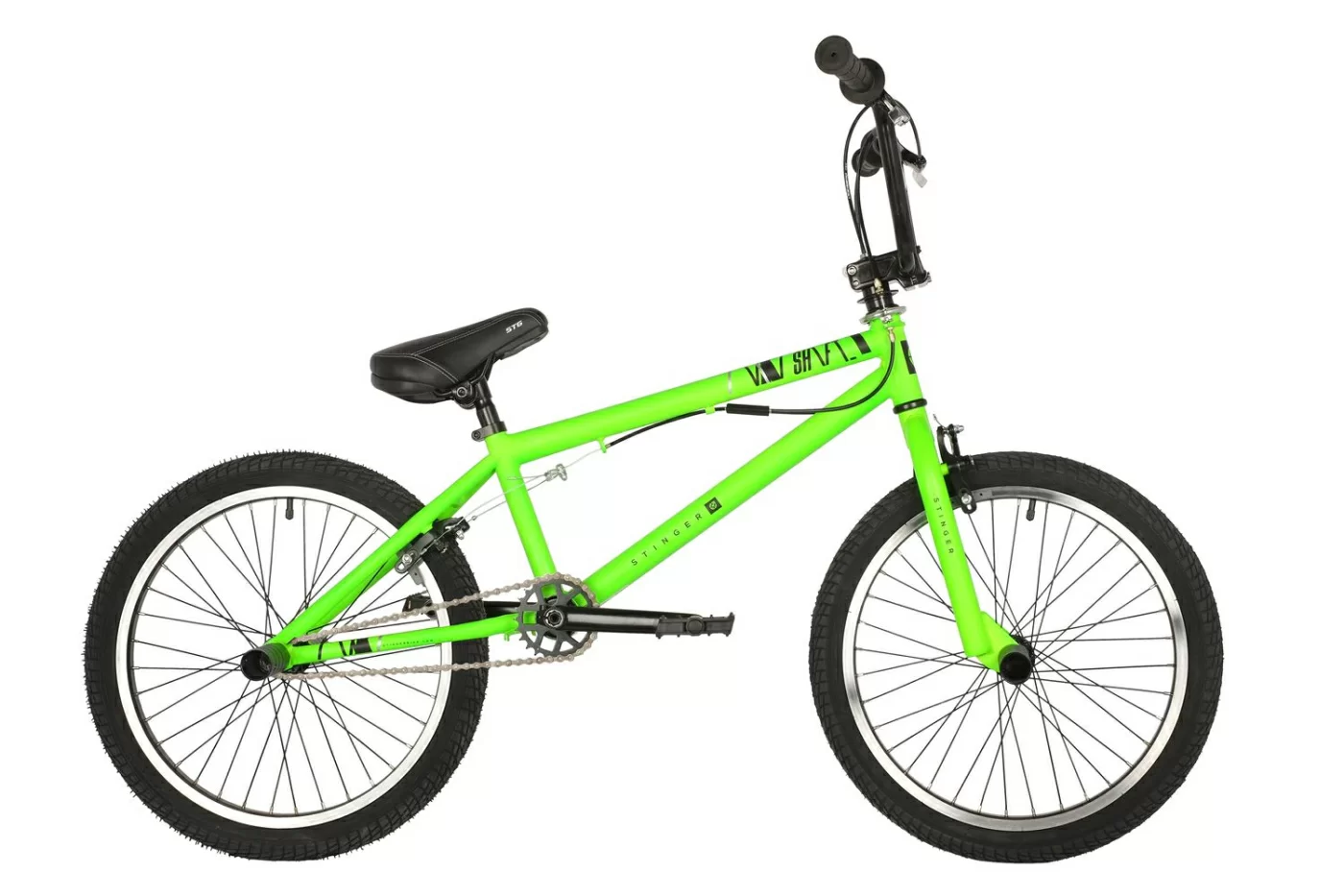 Реальное фото Велосипед BMX STINGER 20" SHIFT зеленый, сталь, размер 10" от магазина СпортСЕ