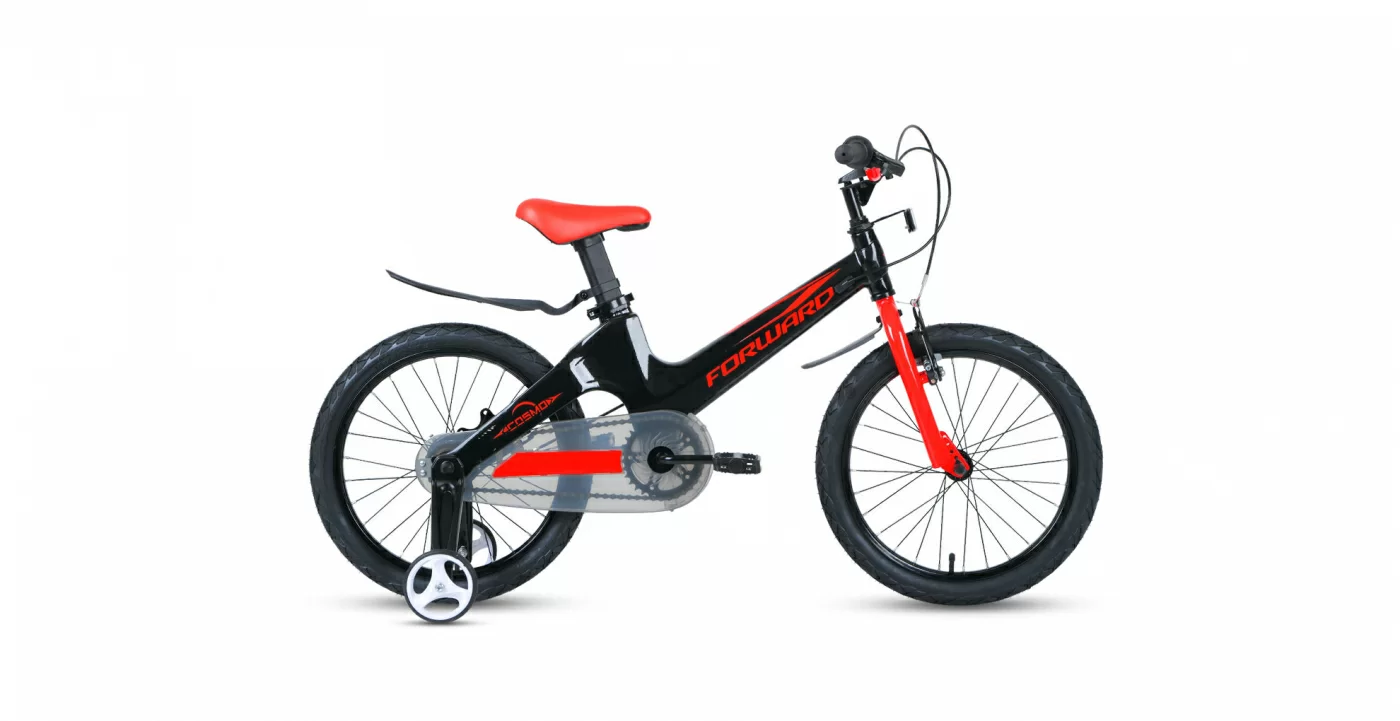Реальное фото Велосипед Forward Cosmo 18 2.0 (2021) черный/красный 1BKW1K7D1025 от магазина СпортСЕ