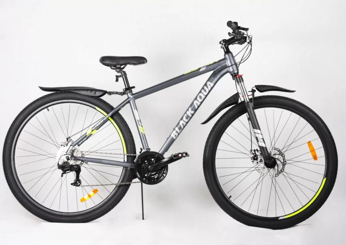Реальное фото Велосипед Black Aqua Cross 2991 MD matt 29" (РФ) темно-серый GL-503DTR от магазина СпортСЕ