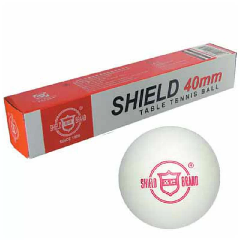 Реальное фото U Мяч для настольного тенниса Shield 40мм бел 1840E от магазина СпортСЕ