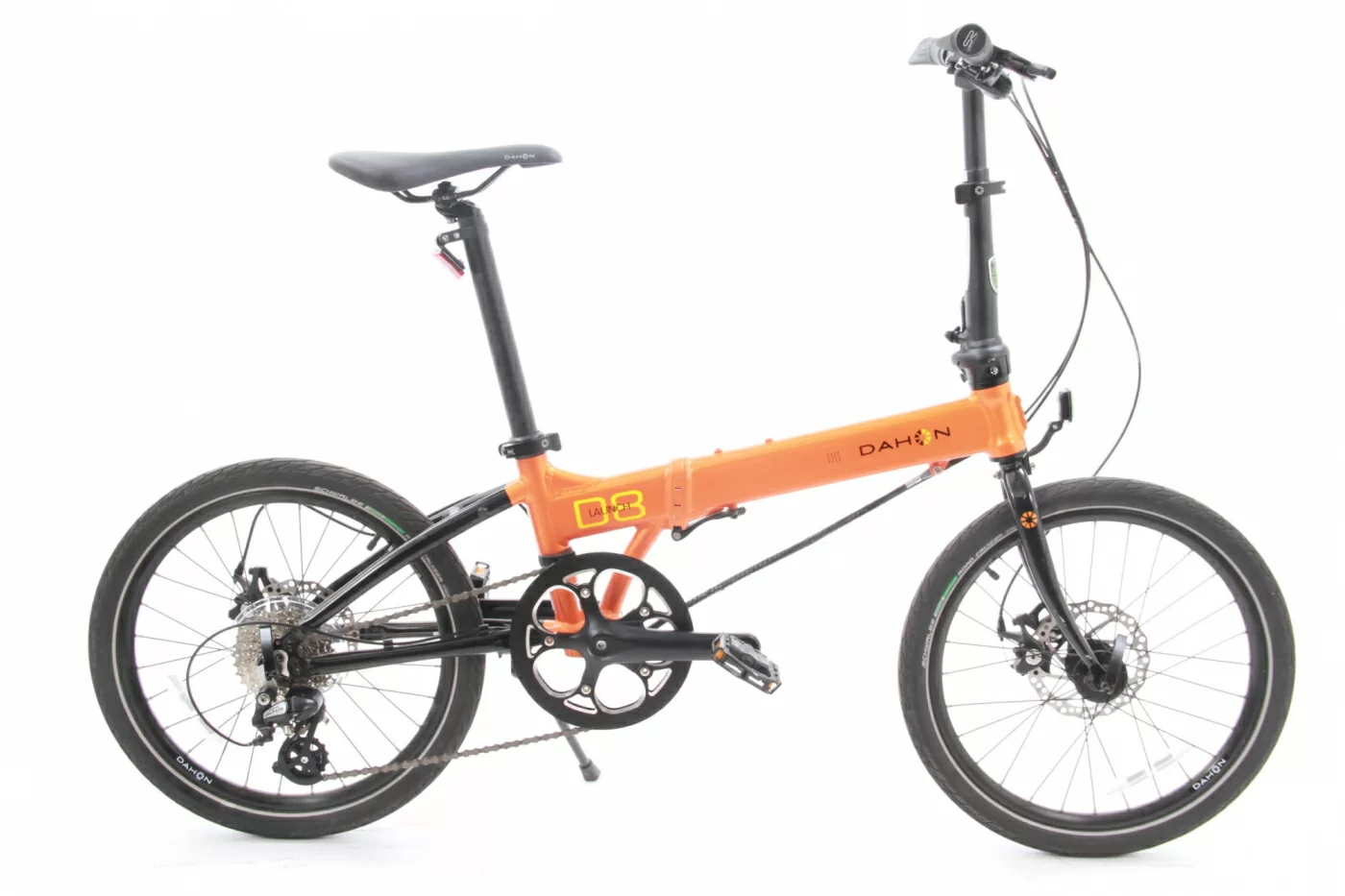 Реальное фото Велосипед Dahon Launch D8 YS7871 (Orange), складной, колеса 20" от магазина СпортСЕ