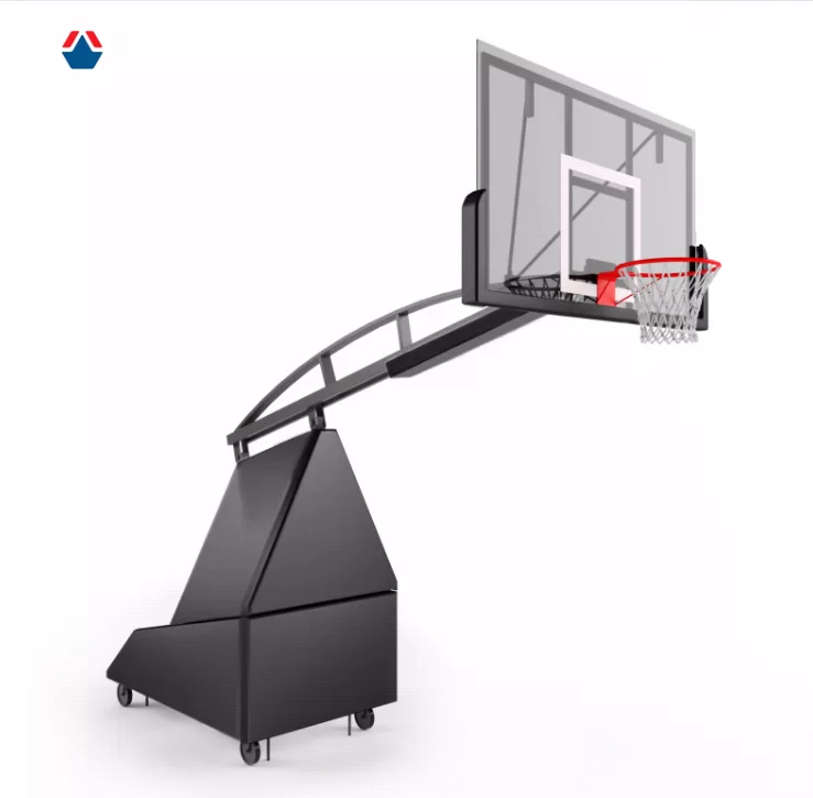 Реальное фото Стойка баскетбольная мобильная складная вылет 1600 с комплектацией (Эксклюзив) от магазина СпортСЕ