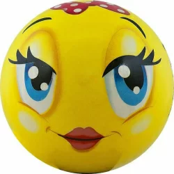 Мяч детский 12см Funny Faces DS-PP 203 пластизоль желтый