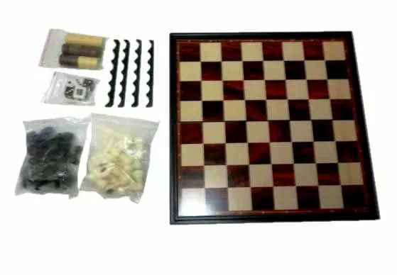 Реальное фото Набор игр (3в1)  (шашки, шахматы, нарды) магнит-пластик 47710 от магазина СпортСЕ