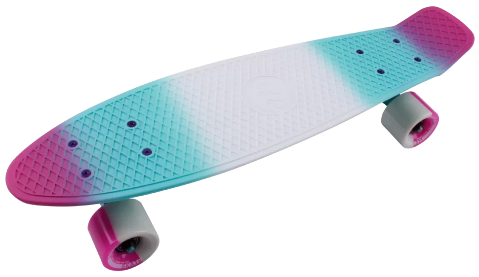 Реальное фото Скейтборд TechTeam пластиковый Multicolor 22 pink/sea blue TSL-401M от магазина СпортСЕ