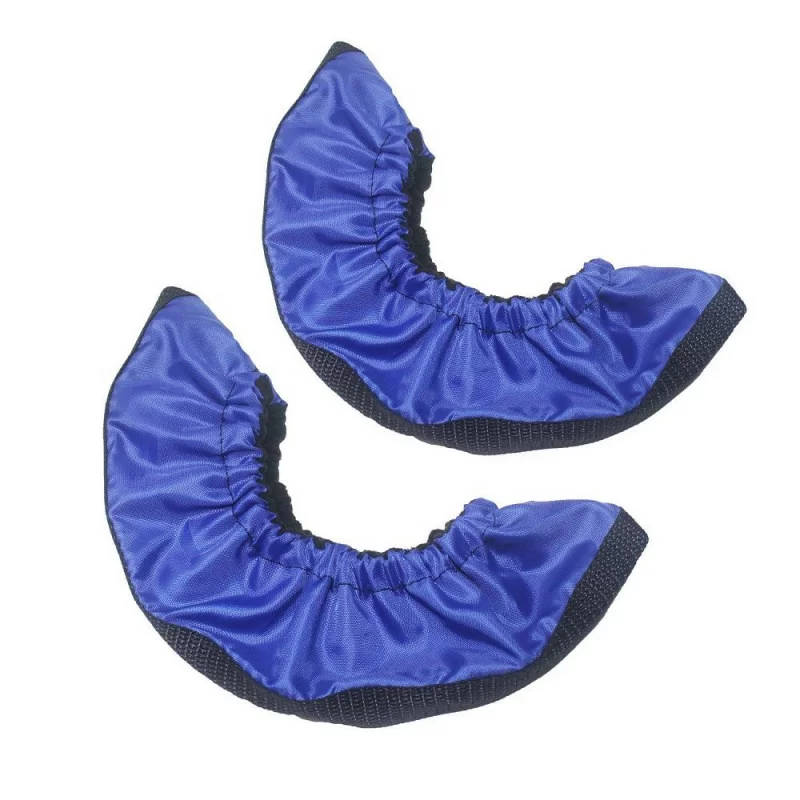 Реальное фото Чехлы для лезвий коньков AC-CHK-001 мягкие синий от магазина СпортСЕ