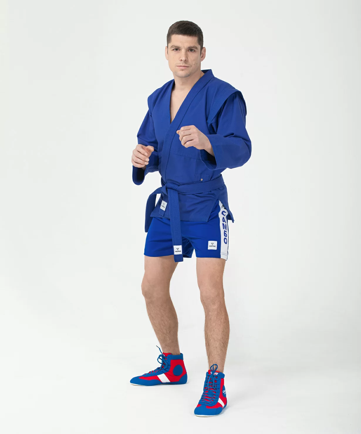 Реальное фото Куртка для самбо START, хлопок, синий, 28-30 от магазина СпортСЕ