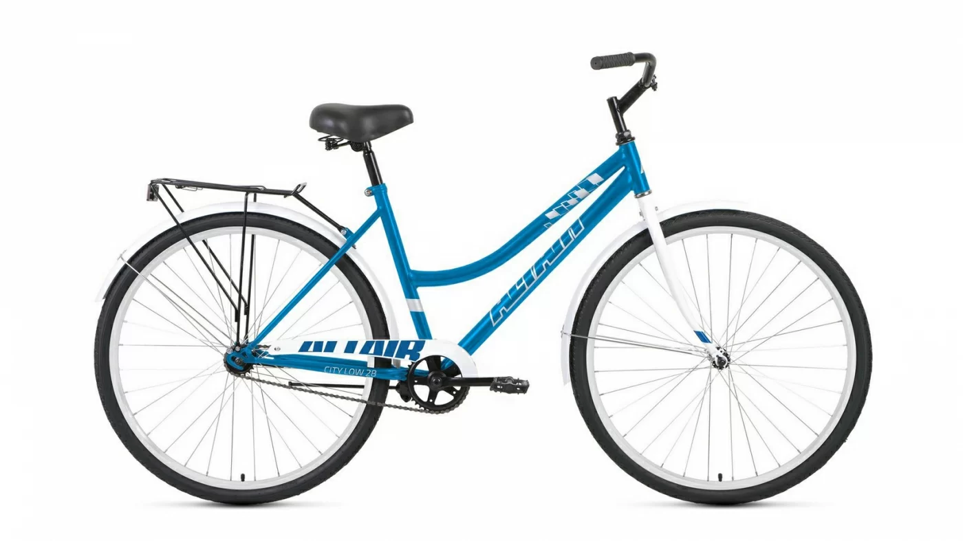 Велосипед Altair City low 28 (2022) голубой/белый RBK22AL28024 купить по  цене 12 299 ₽ в Томске в интернет-магазине СпортСЕ с  доставкой#LOCATION_RUSSIA_META# 🚚 фото, характеристики, отзывы