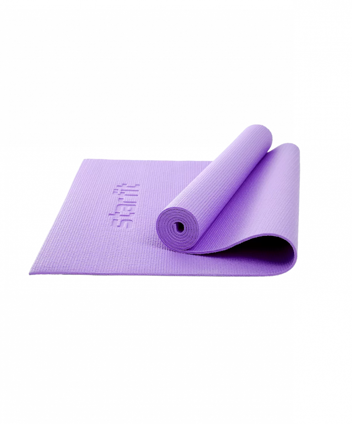 Реальное фото Коврик для йоги StarFit FM-104 PVC 183x61x0,8 см фиолетовый пастель УТ-00018905 от магазина СпортСЕ