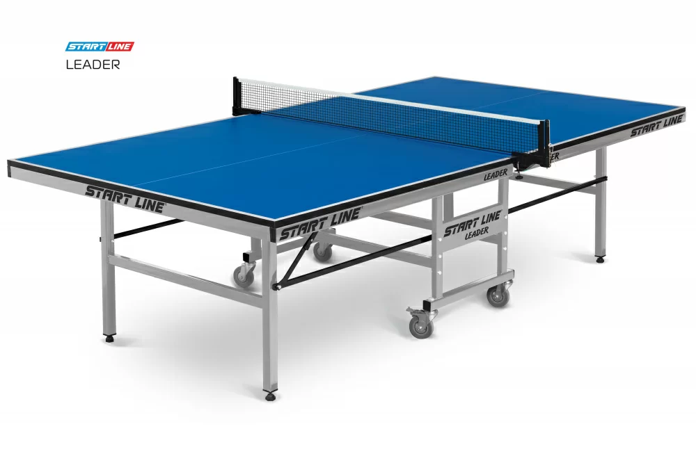 Реальное фото Теннисный стол Start Line Leader blue 60-720 от магазина СпортСЕ