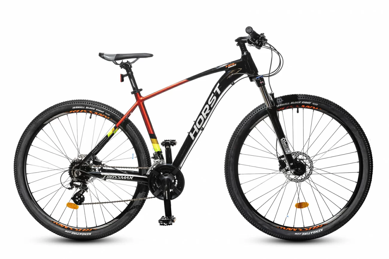 Реальное фото Велосипед Horst Crossmax (2022) черный/красный от магазина СпортСЕ
