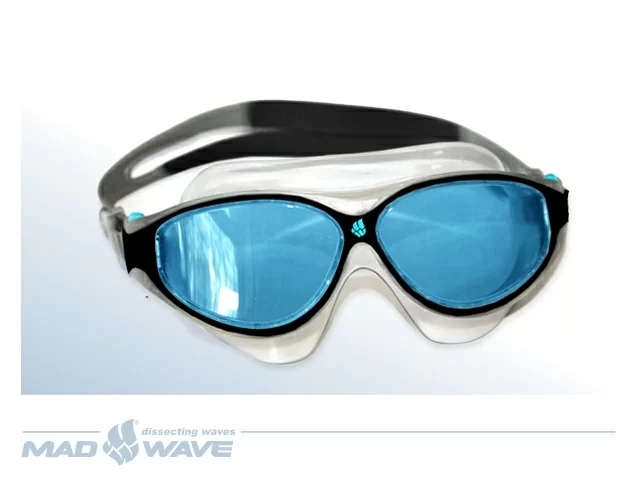 Реальное фото Маска для плавания Mad Wave Flame Mask Junior black M0461 03 0 01W от магазина СпортСЕ