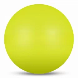 Мяч для художественной гимнастики 15 см 300 г Indigo металлик лимонный IN315