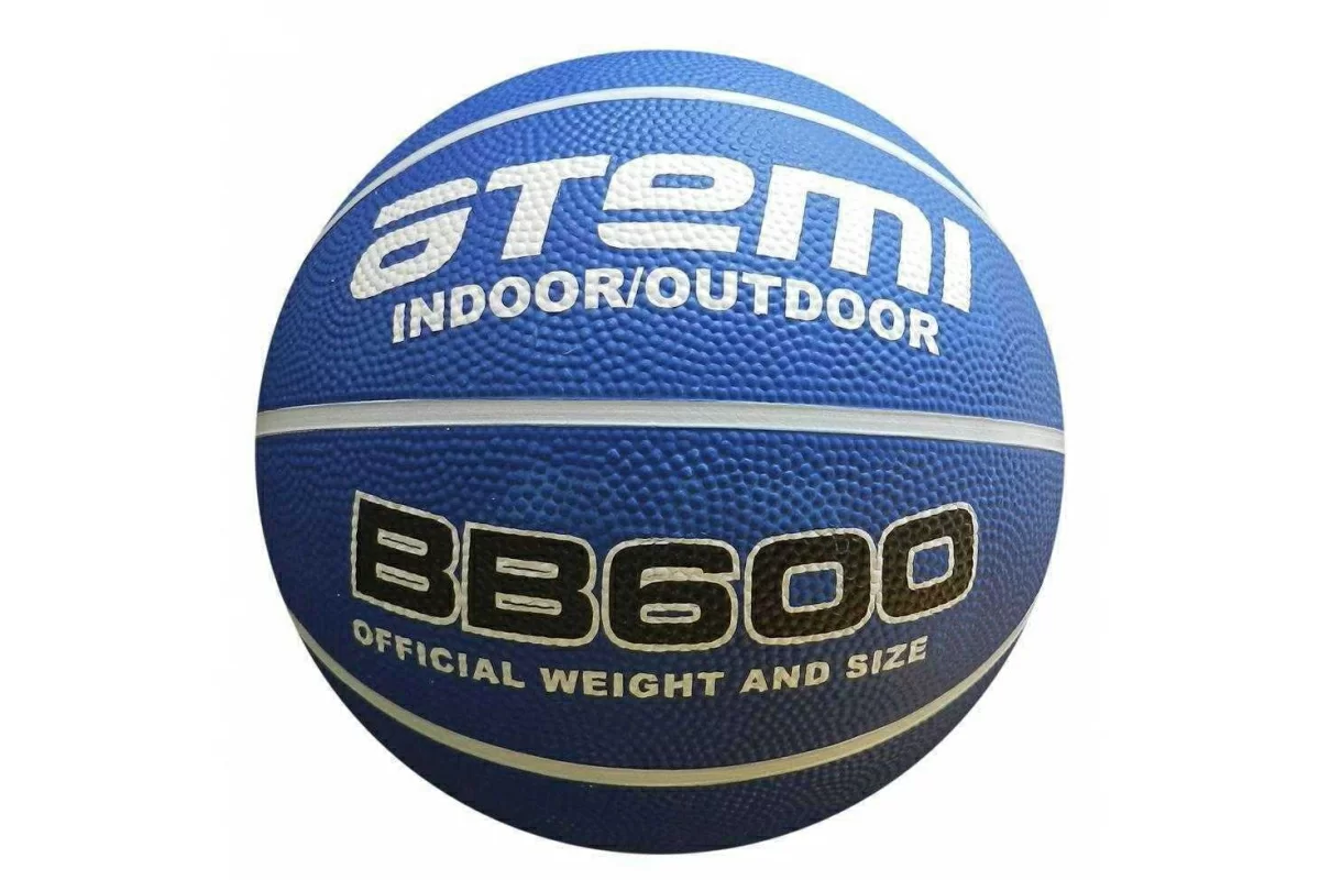 Реальное фото Мяч баскетбольный Atemi BB600 №5 резина 8 панелей от магазина СпортСЕ