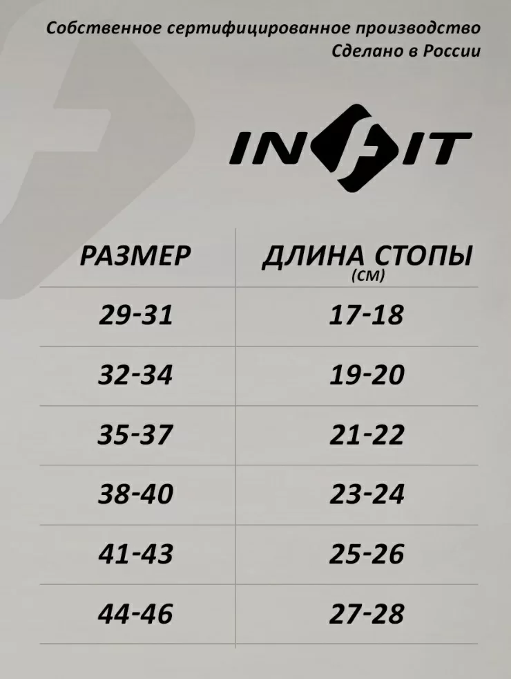 Реальное фото Гетры In Fit 3Н черный от магазина СпортСЕ