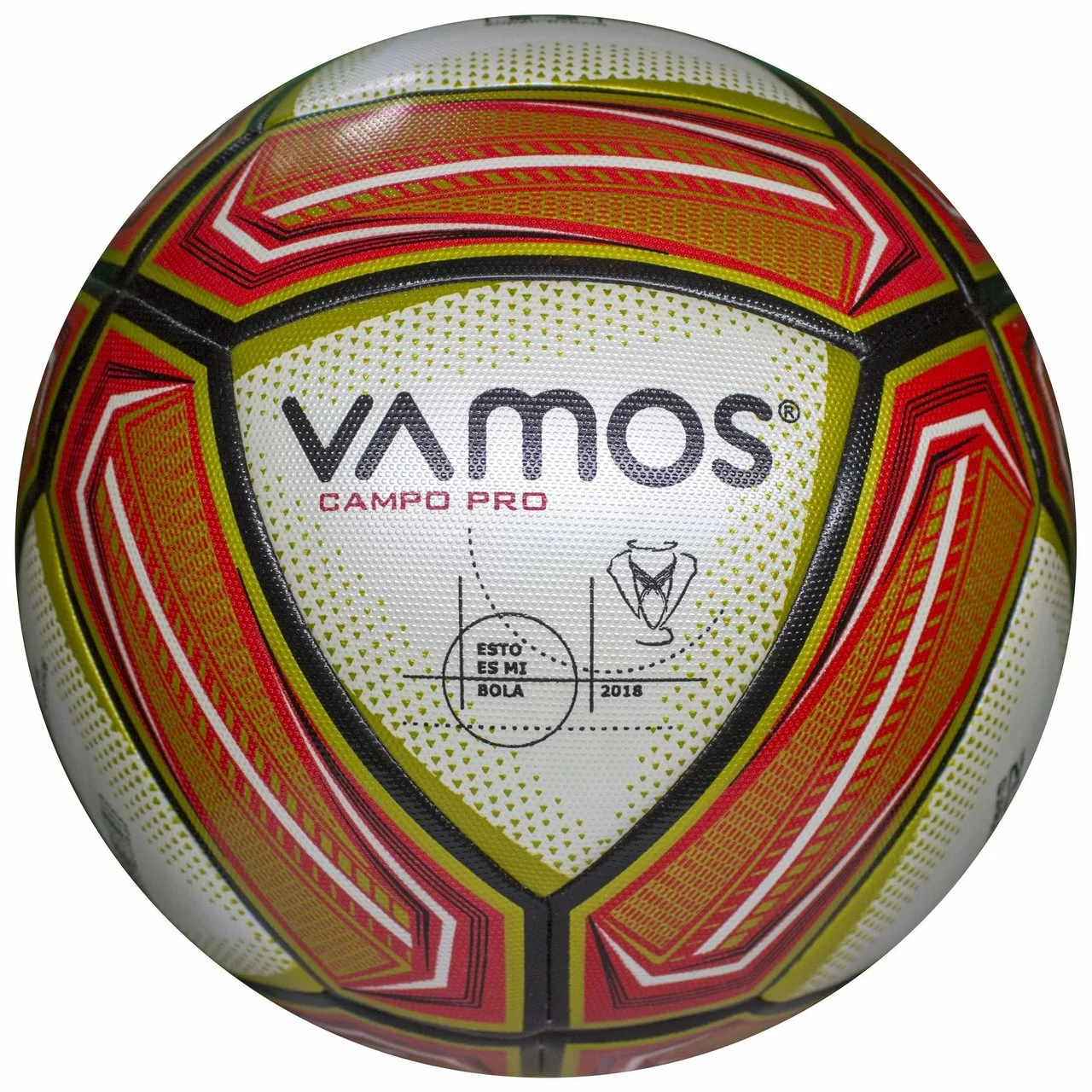 Реальное фото Мяч футбольный Vamos Campo PRO №5 BV 1053-WCP от магазина СпортСЕ