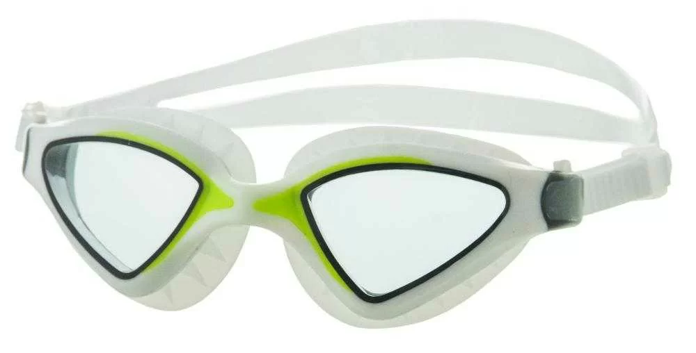 Реальное фото Очки для плавания Atemi N8502 силикон бело-салатовые от магазина СпортСЕ