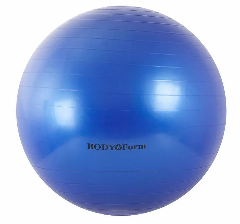 Реальное фото Фитбол 85 см (34") Body Form антивзрыв blue BF-GB01AB от магазина СпортСЕ