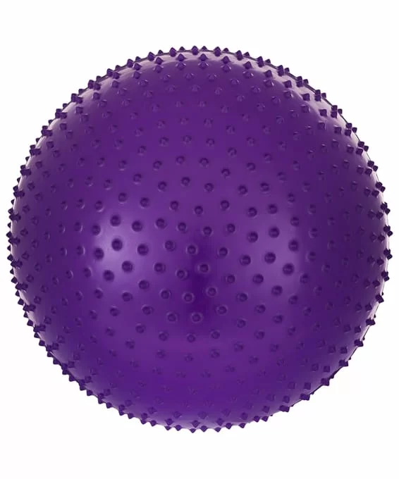 Реальное фото Мяч массажный 75 см StarFit GB-301 антивзрыв фиолетовый УТ-00018942 от магазина СпортСЕ