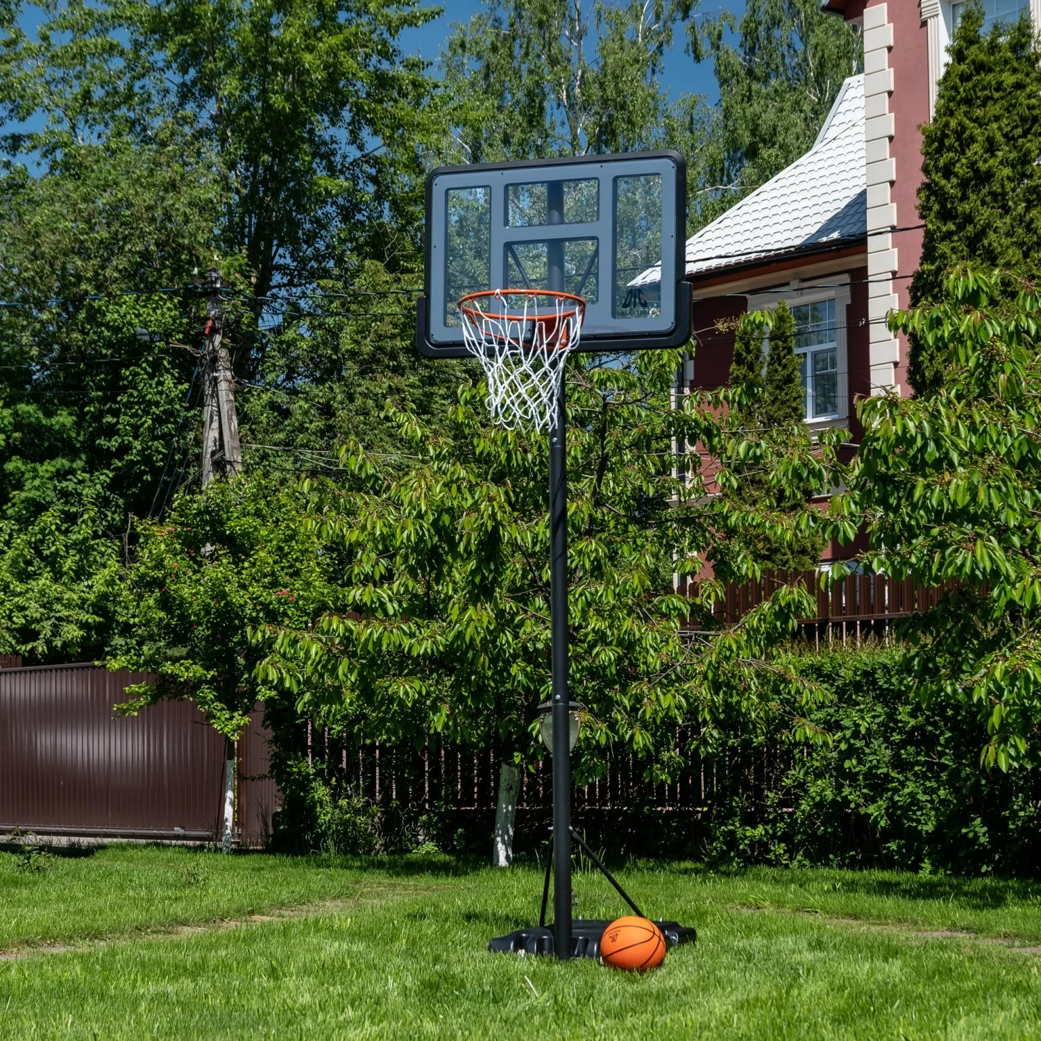 Реальное фото Баскетбольная мобильная стойка DFC STAND44A003 от магазина СпортСЕ