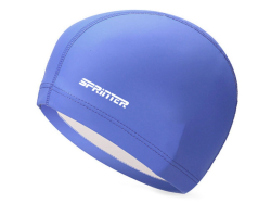 Шапочка для плавания комбинированная Sprinter: PU-1117 (синий) 06316