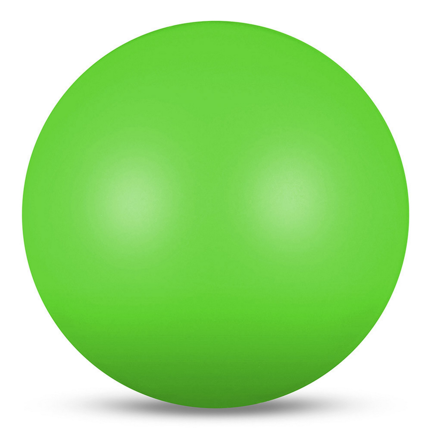 Реальное фото Мяч для художественной гимнастики 15 см 300 г Indigo металлик салатовый IN315 от магазина СпортСЕ