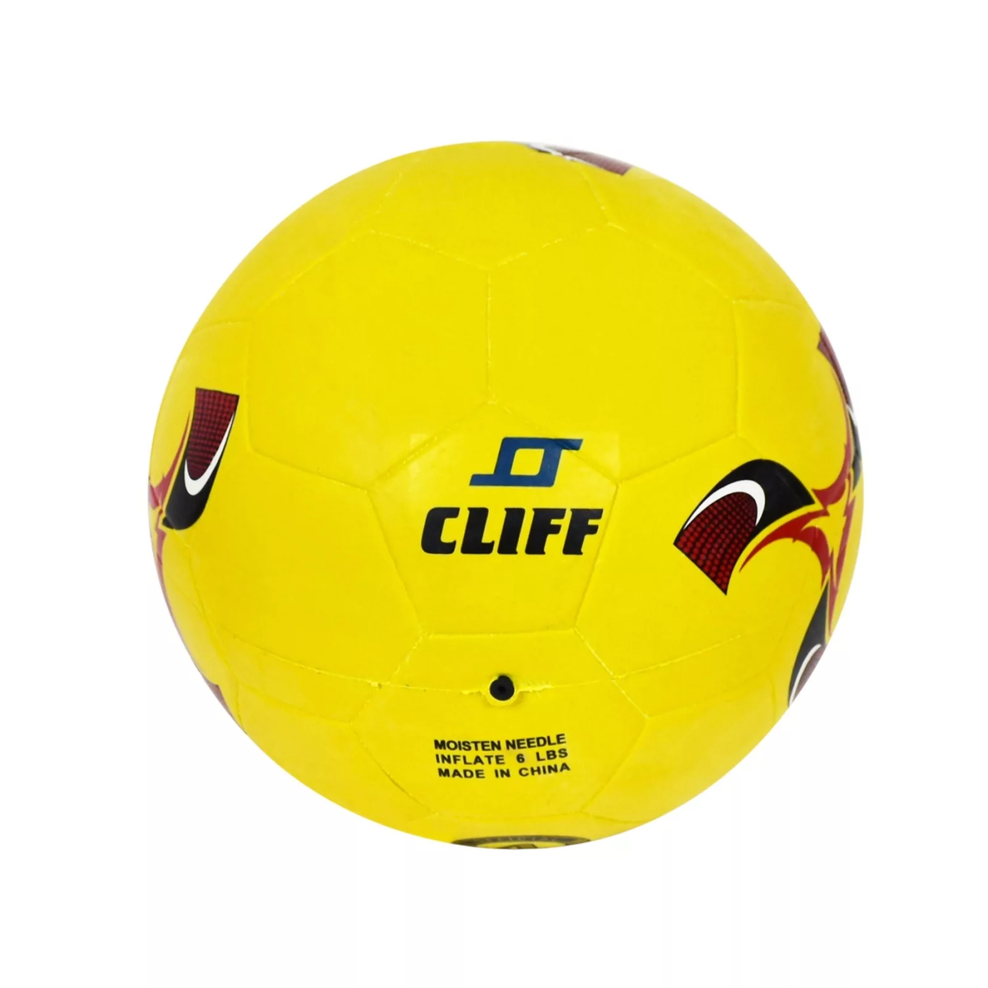 Реальное фото Мяч резиновый футбольный №4 желтый от магазина СпортСЕ