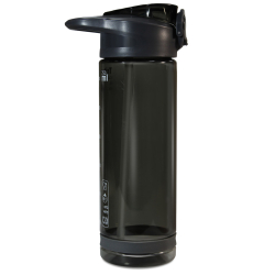 Бутылка для воды Be First 750 мл с крышкой, тритан, черная  WB09-750 black