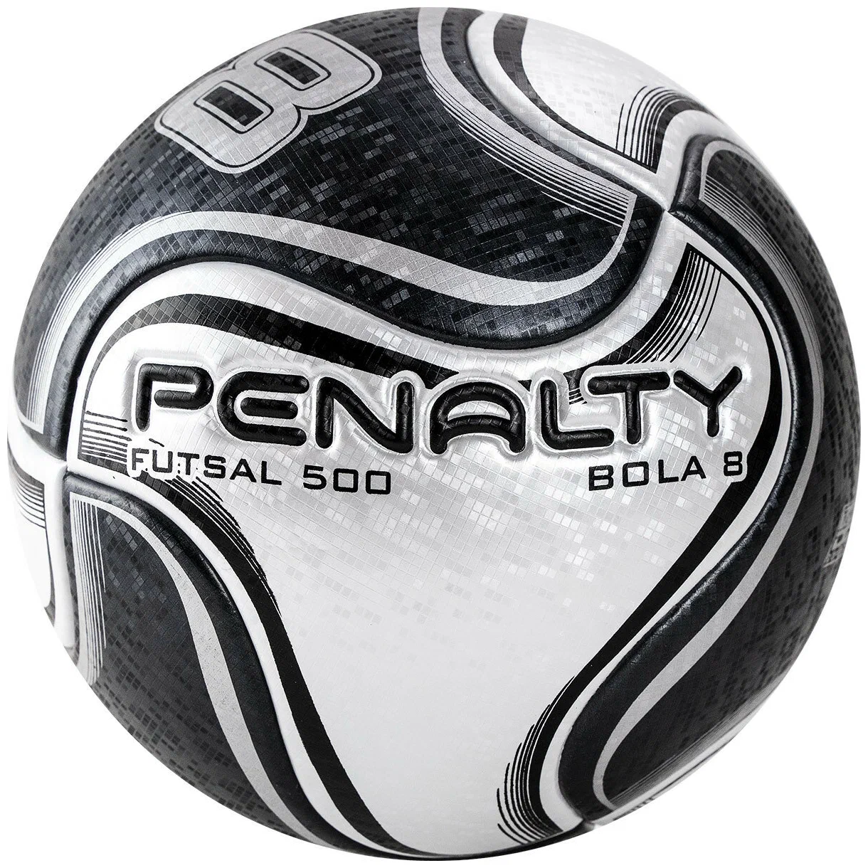 Реальное фото Мяч футзальный Penalty Bola Futsal 8 X 5212861110-U №4 PU черно-бел от магазина СпортСЕ