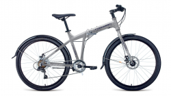 Велосипед Forward Tracer 26 2.0 disc скл. (2021) серый/синий 1BKW1C467003