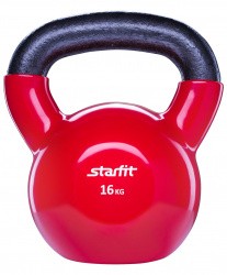 Гиря виниловая 16 кг StartFit DB-401 красная УТ-00018839
